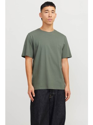 Jack & Jones JJEORGANIC BASIC TEE SS O Yeşil Erkek Kısa Kol T-Shirt
