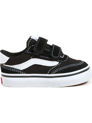 Vans Brooklyn LS V Siyah Erkek Çocuk Sneaker Deri ve Mesh Malzemeden Üretilmiştir