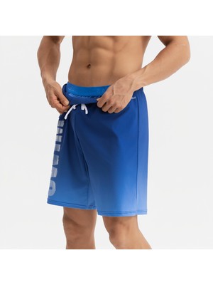 Nabaiji Erkek Uzun Deniz Şortu - Mavi - 100