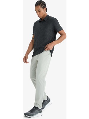 DeFacto Slim Fit Dar Kesim Standart Paça Esnek Multifonksiyonel Dokuma Sporcu Pantolon E3333AX25SP