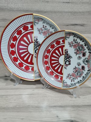 Fermato 12 Parça 6 Kişilik Porselen Pasta ve Servis Tabağı Seti Apollo Serisi