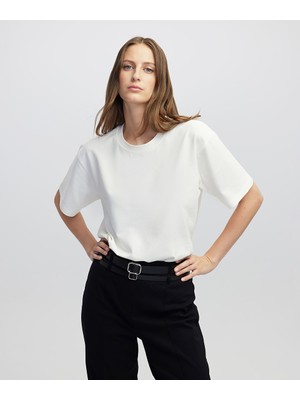 Bisiklet Yaka Basic Tişört IW6250070080018