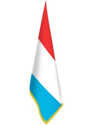 Asilmeydan Lüksemburg Bayrağı - Ofis-Makam-Toplantı Odaları - Saçaklı Makam Bayrağı