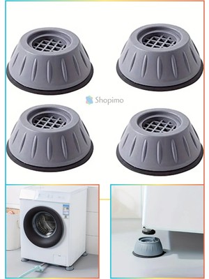 Shopimo Çamaşır Makinesi Kayma Ve Titreşim Engelleyici - Gürültü Emici Aparatlar 4'lü Set