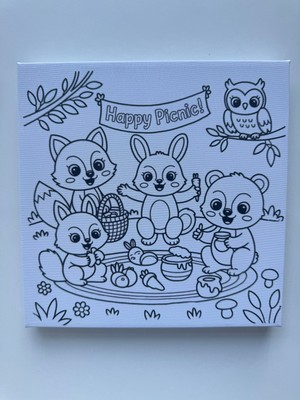 Çocuklar Için Tuval Boyama Seti