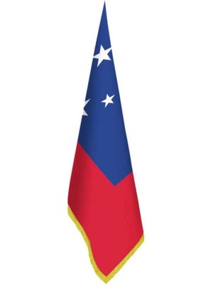 Asilmeydan Samoa Bayrağı - Ofis-Makam-Toplantı Odaları - Saçaklı Makam Bayrağı