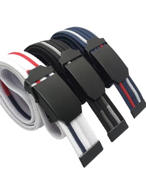 3 Adet Kemer Siyah Erkek Palaska Tarzı