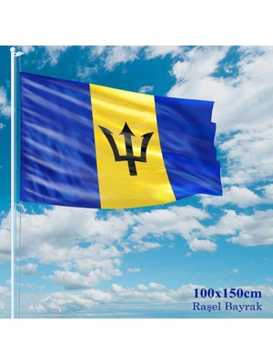 Asilmeydan Barbados Bayrağı Raşel Kumaş 100 x 150 cm