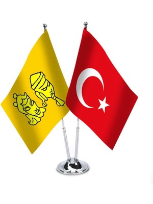 Asilmeydan Uygur Devleti ve Türkiye Saten Masa Bayrağı