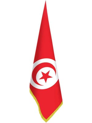 Asilmeydan Tunus Bayrağı -Ofis-Makam-Toplantı Odaları - Saçaklı Makam Bayrağı
