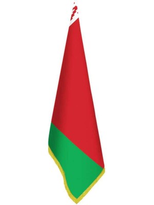 Asilmeydan Beyaz Rusya Bayrağı -Ofis-Makam-Toplantı Odaları - Saçaklı Makam Bayrağı