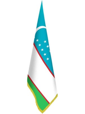 Asilmeydan Özbekistan Bayrağı - Ofis-Makam-Toplantı Odaları - Saçaklı Makam Bayrağı