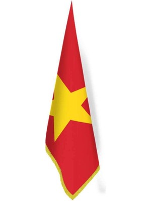 Asilmeydan Vietnam Bayrağı -Ofis-Makam-Toplantı Odaları - Saçaklı Makam Bayrağı