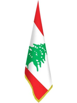 Asilmeydan Lübnan Bayrağı - Ofis-Makam-Toplantı Odaları - Saçaklı Makam Bayrağı