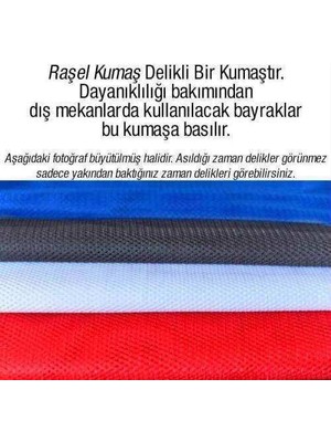 Asilmeydan Ay Yıldız -Türkiye Bayrağı - Bayrak - 200X300 cm Raşel Kumaş