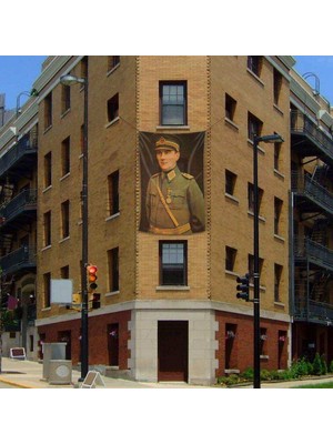 Asilmeydan Üniformalı Gazi Mustafa Kemal Atatürk Poster Cephe Bayrak - 200X300CM (2 x 3 Metre)