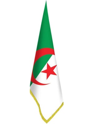 Asilmeydan Cezayir Bayrağı - Ofis - Makam -Toplantı Odaları - Saçaklı Makam Bayrağı