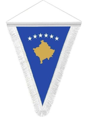 Asilmeydan Kosova Cumhuriyeti - Hatıra Üçgen Flama Bayrak