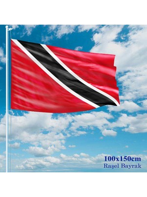 Asilmeydan Trinidad ve Tobago Bayrağı Raşel Kumaş 100 x 150 cm