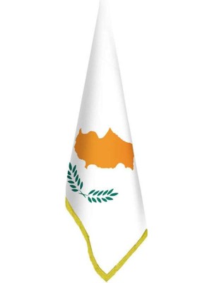 Asilmeydan Güney Kıbrıs Cumhuriyeti Bayrağı - Ofis-Makam-Toplantı Odaları - Saçaklı Makam Bayrağı