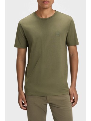 Boss % 100 Pamuk Relaxed Fit Bisiklet Yaka T Shirt Erkek T Shirt 50508584 342