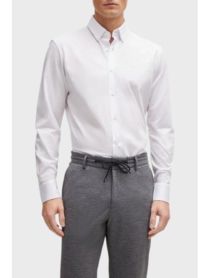 Boss Pamuklu Regular Fit Düğmeli Yaka Casual Gömlek Erkek Gömlek 50469378 100