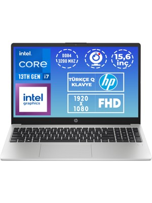 Hp 250 G10 I7-1355U 64GB 1tb SSD 15.6" Fhd Windows 11 Pro Taşınabilir Bilgisayar 9G2G8ET 018