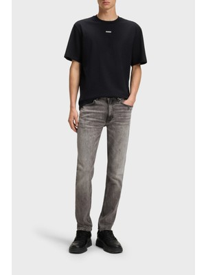 Hugo Pamuklu Slim Fit Normal Bel Dar Paça Jeans Erkek Kot Pantolon 50542687 041