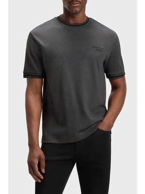 Boss % 100 Pamuk Regular Fit Bisiklet Yaka Logolu T Shirt Erkek T Shirt 50543341 012