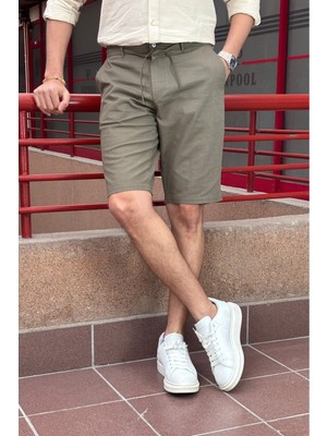 İnpool Şort Spor Tarz Hafif Kumaş ile Günlük Kullanım İçin Erkeklere Özel 24INP284