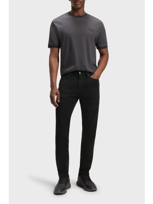 Boss Tapered Fit Normal Bel Daralan Paça Jeans Erkek Kot Pantolon 50550924 003
