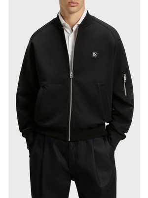 Hugo Logolu Streç Pamuklu Oversize Fit Kolej Yaka Sweat Erkek Sweat 50542590 001