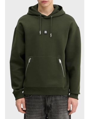 Hugo Logolu Streç Pamuklu Relaxed Fit Kapüşonlu Sweat Erkek Sweat 50542583 309