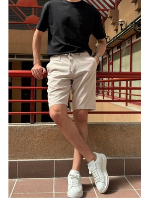 İnpool Şort Unisex Yazlık Tasarım Nefes Alabilir Kumaş ile Spor Tarz 24INP284