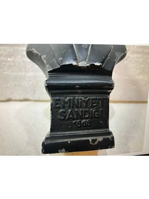 TT Emniyet Sandığı Metal Atatürk Büst Kumbara - Koleksiyonluk