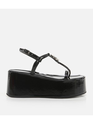 Kadın Siyah Düz Sandalet