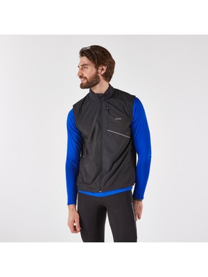 Kiprun Erkek Kolsuz Koşu Rüzgarlığı - Siyah - Kiprun Run 500