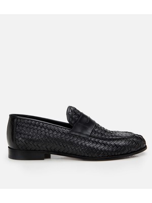 Master's Masters 02ayh303180a100 Erkek Deri Siyah Yumuşak Dokulu Klasik Loafer