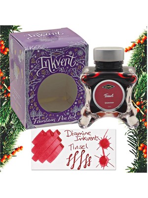 Diamine Inkvent Purple Collection Şişe Mürekkep 50ML Tinsel