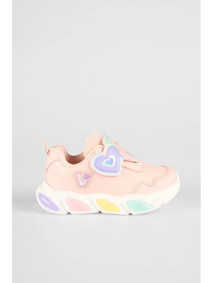 22-30 Numara Arası Vicco Lovely Işıklı Ayakkabı - Pudra