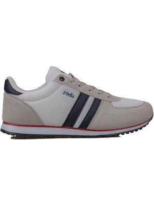 Trend Adımlar Beyaz Erkek Anorak Kaydırmaz Taban Sneaker