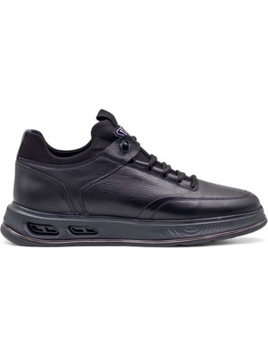 Voyager M159 Erkek Hakiki Deri Casual Ayakkabı Siyah