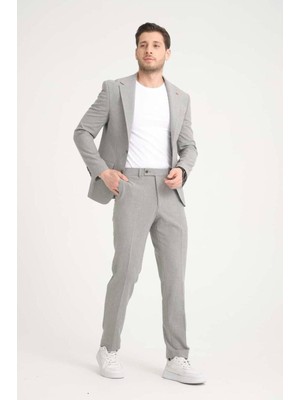 Erkek Takım Elbise Slim Fit En Boy Likra