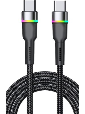 Samsung Galaxy M32 M33 M34 M35 M40 Şarj Kablosu Type-C 60W Rgb LED SZ-CL13