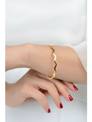 Kuyumcu Nurettin 6 gr (Gram) Yatırımlık Işçiliksiz Oluklu Zikzak Ajda 22 Ayar Altın