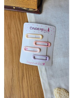 4'lü Parlak Soft Renkli Oval Model Çıtçıtlı Toka Seti 4cm - Kız Çocuk Bebek Çıt Çıt Yan Saç Tokası