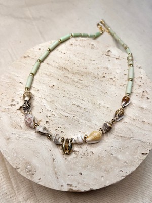 Methera Bohem Deniz Kabuklu Kolyem | Doğal Taş & Kabuk Detaylı