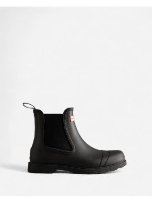 Hunter Mens Chelsea Commando Boot Erkek Siyah Kısa Bot Mfs9016rma-Blk