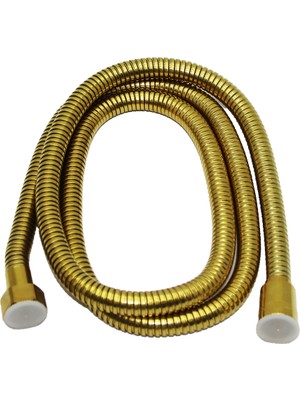 Poşetli Gold Sari Örgülü Duş Hortumu Spirali 150CM