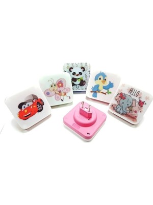 Çocuklar Için Ledli Gece Lambası, Şık ve Güzel Beyaz Tasarım